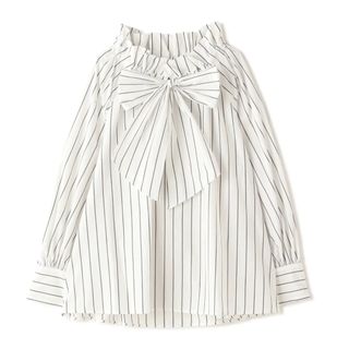 ナチュラルビューティーベーシック(NATURAL BEAUTY BASIC)の【使用品】ビッグボウブラウス 24SS (シャツ/ブラウス(長袖/七分))