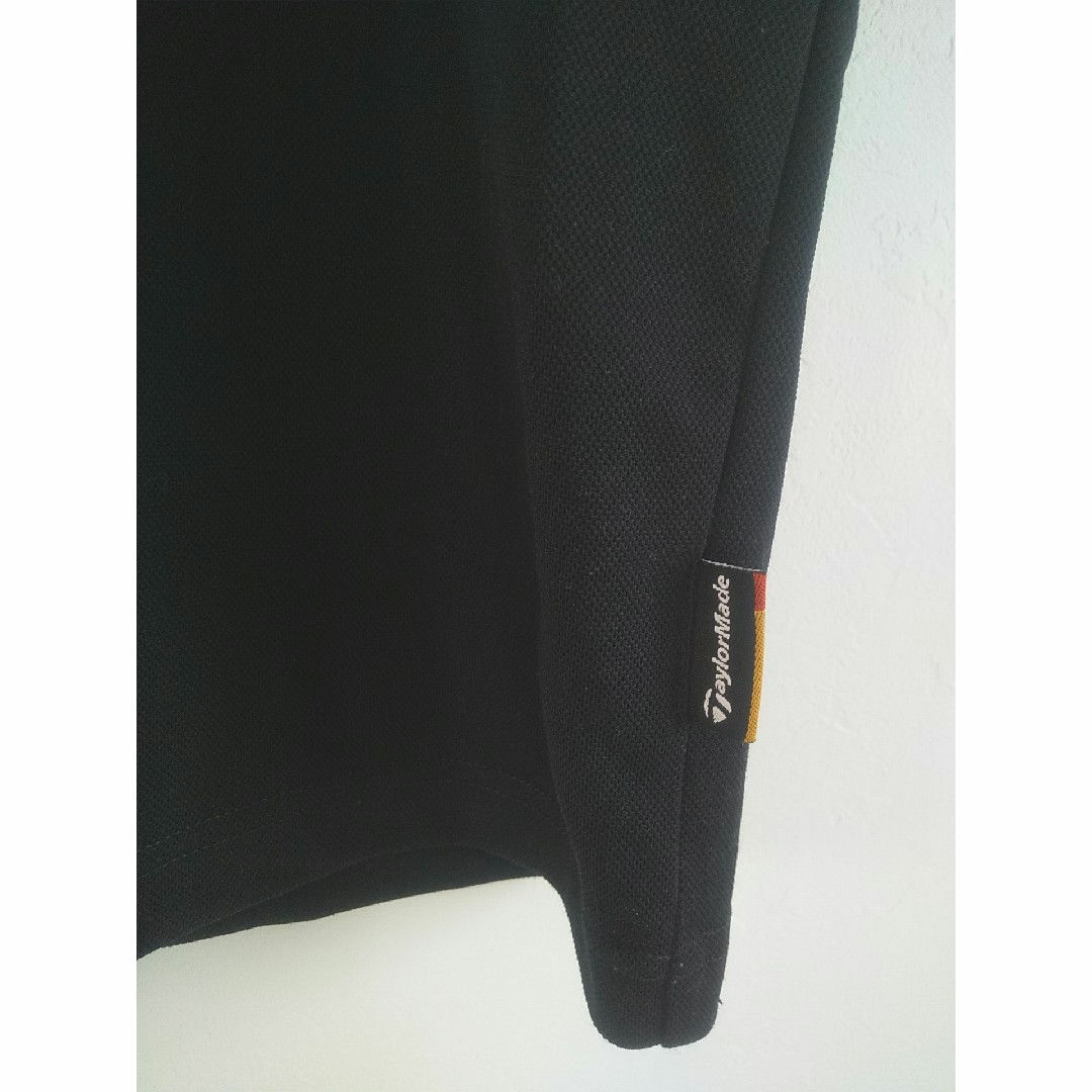 Taylor made テイラーメイド ゴルフジップポロシャツ ブラック O メンズのトップス(ポロシャツ)の商品写真