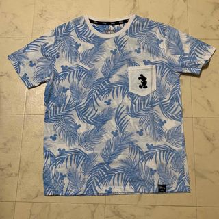 ミッキー　ディズニー　Tシャツ　ブルー