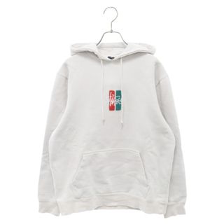 ステューシー(STUSSY)のSTUSSY ステューシー LOGO HOODIE ロゴ刺繍 フーディー プルオーバーパーカー グレー(パーカー)