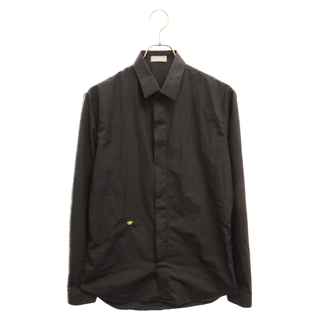 ディオール(Dior)のDIOR ディオール 19SS BEE刺繍 ロングスリーブ コットン長袖シャツ 733C554B2088 ブラック(シャツ)