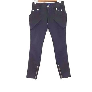 Burberry Blue Label(バーバリーブルーレーベル) パンツ サイズ38 M レディース 黒 裾チャック