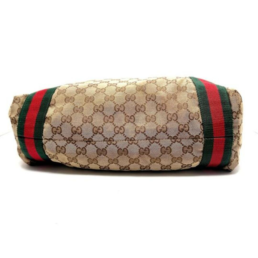 Gucci(グッチ)のGUCCI(グッチ) トートバッグ GG柄 189669 ベージュ×ダークブラウン×マルチ ジャガード レディースのバッグ(トートバッグ)の商品写真