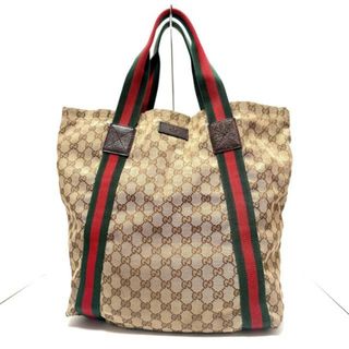 グッチ(Gucci)のGUCCI(グッチ) トートバッグ GG柄 189669 ベージュ×ダークブラウン×マルチ ジャガード(トートバッグ)