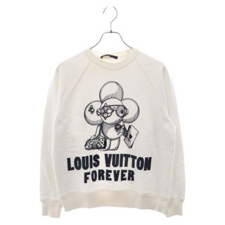 ルイヴィトン(LOUIS VUITTON)のLOUIS VUITTON ルイヴィトン 18AW ヴィヴィエンヌ刺繍クルーネックスウェット トレーナー ホワイト RM182M FMB HFY15W(スウェット)