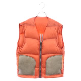 リックオウエンス(Rick Owens)のRick Owens リックオウエンス 22AW CARGO VEST カーゴベスト ダウン オレンジ RU02B2740(ダウンベスト)