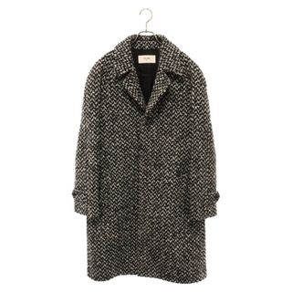 セリーヌ(celine)のCELINE セリーヌ 19AW by Hedi Slimane MAC 3 BOUTONS TWEED COAT ツイードラグランスリーブ 3Bマックコート ロングコート ブラック/ホワイト 2M279861E(フライトジャケット)