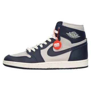 ナイキ(NIKE)のNIKE ナイキ AIR JORDAN 1 HIGH '85 College Navy BQ4422-400 エアジョーダン1 ジョージタウン ハイカットスニーカー シューズ ネイビー/グレー US9/27.0cm(スニーカー)