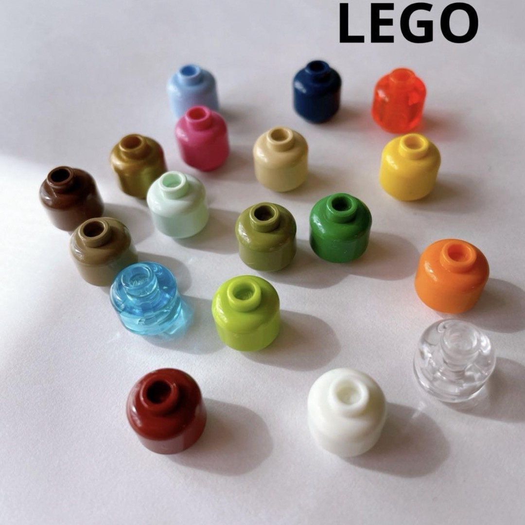 Lego(レゴ)のレゴ　LEGO ヘッドパーツ　蓄光　クリア　 キッズ/ベビー/マタニティのおもちゃ(知育玩具)の商品写真