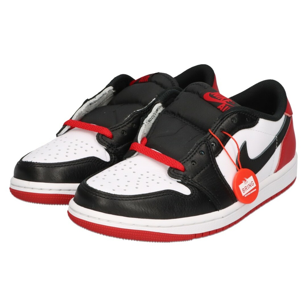 NIKE(ナイキ)のNIKE ナイキ AIR JORDAN 1 RETRO LOW OG BLACK TOE エアジョーダン1 ロー ブラックトゥ ローカットスニーカー ホワイト/ブラック/レッド US5/23.5cm CZ0790-106 レディースの靴/シューズ(スニーカー)の商品写真