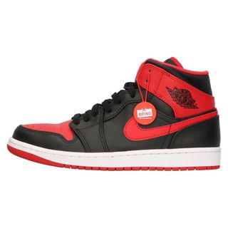 ナイキ(NIKE)のNIKE ナイキ AIR JORDAN 1 MID BRED TOE DQ8426-060 エアジョーダン1 ミッド ブレッドトゥ ミッドカットスニーカー レッド/ブラック US9/27cm(スニーカー)