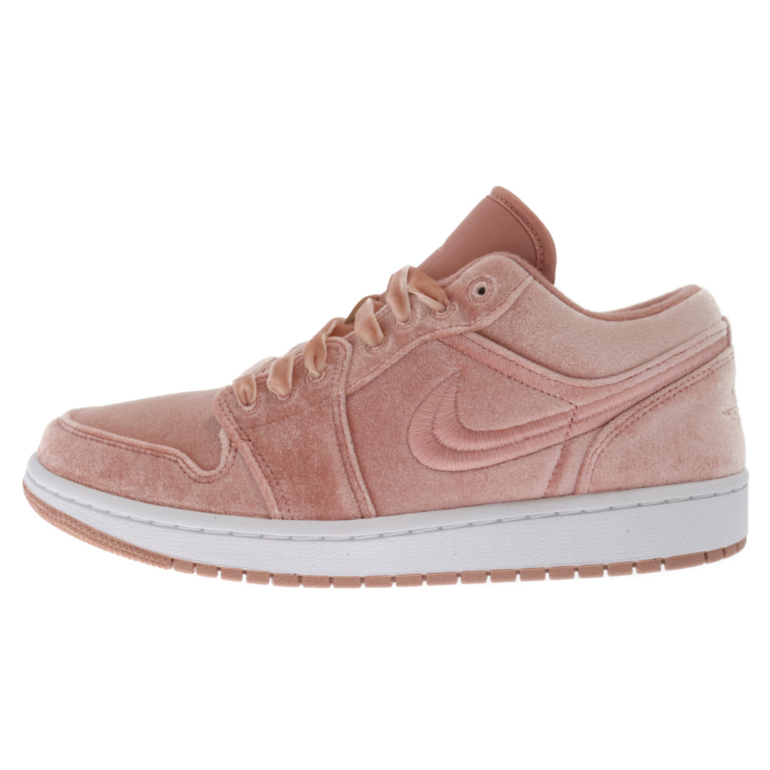 NIKE(ナイキ)のNIKE ナイキ WMNS AIR JORDAN 1 LOW SE PINK VELVET ウィメンズ エア ジョーダン 1 ピンクベルベット ローカットスニーカー US11/28cm DQ8396-600 メンズの靴/シューズ(スニーカー)の商品写真