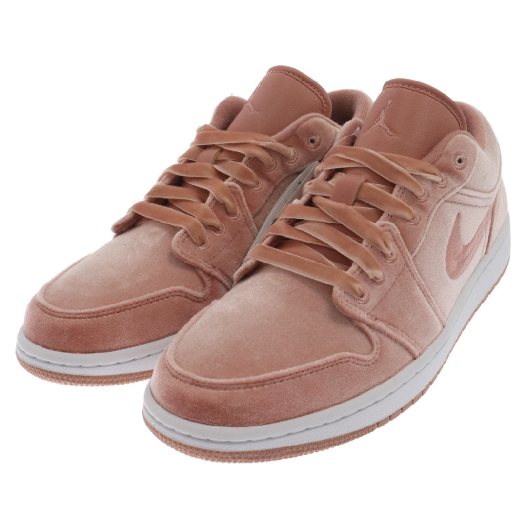 NIKE(ナイキ)のNIKE ナイキ WMNS AIR JORDAN 1 LOW SE PINK VELVET ウィメンズ エア ジョーダン 1 ピンクベルベット ローカットスニーカー US11/28cm DQ8396-600 メンズの靴/シューズ(スニーカー)の商品写真