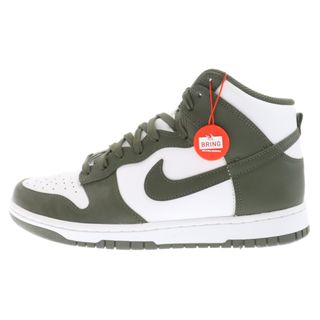 ナイキ(NIKE)のNIKE ナイキ DUNK HIGH RETRO CHAMPIONSHIP KHAKI DD1399-107 ダンクハイ チャンピオンシップカーキ ハイカットスニーカー US9/27cm カーキ/オリーブ/ホワイト(スニーカー)