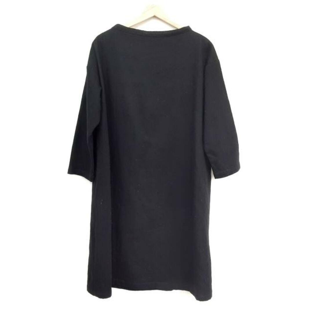 nest Robe(ネストローブ)のnest Robe(ネストローブ) ワンピース レディース美品  黒 長袖 コットン×ウール レディースのワンピース(その他)の商品写真