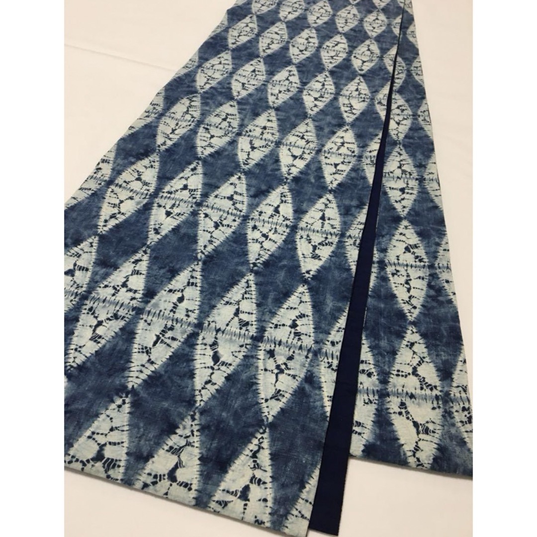 SALE❗️洒落味満載　総絞りの藍染袋帯　正絹 レディースの水着/浴衣(着物)の商品写真