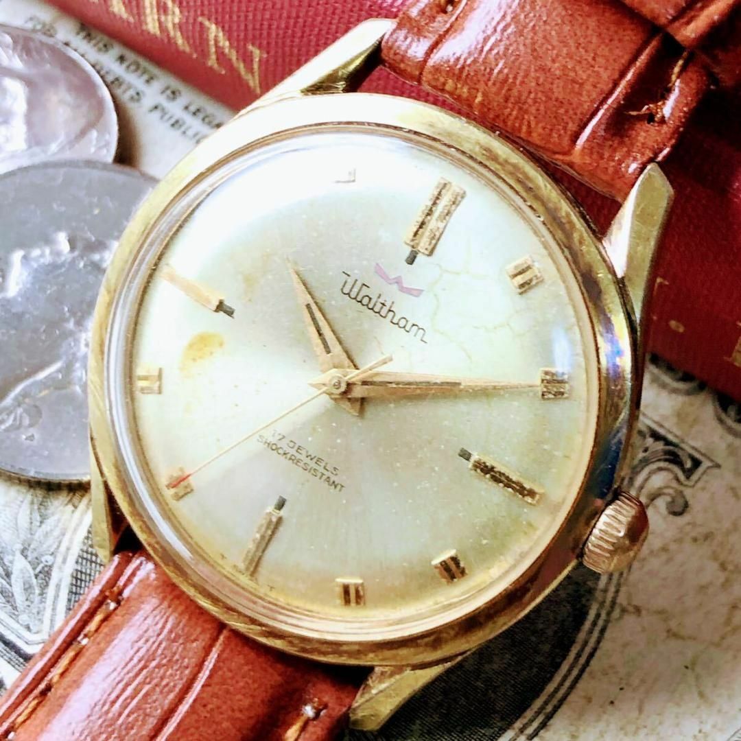 Waltham(ウォルサム)の#3019【渋くてお洒落】メンズ 腕時計 ウォルサム 動作品 手巻 アンティーク メンズの時計(腕時計(アナログ))の商品写真