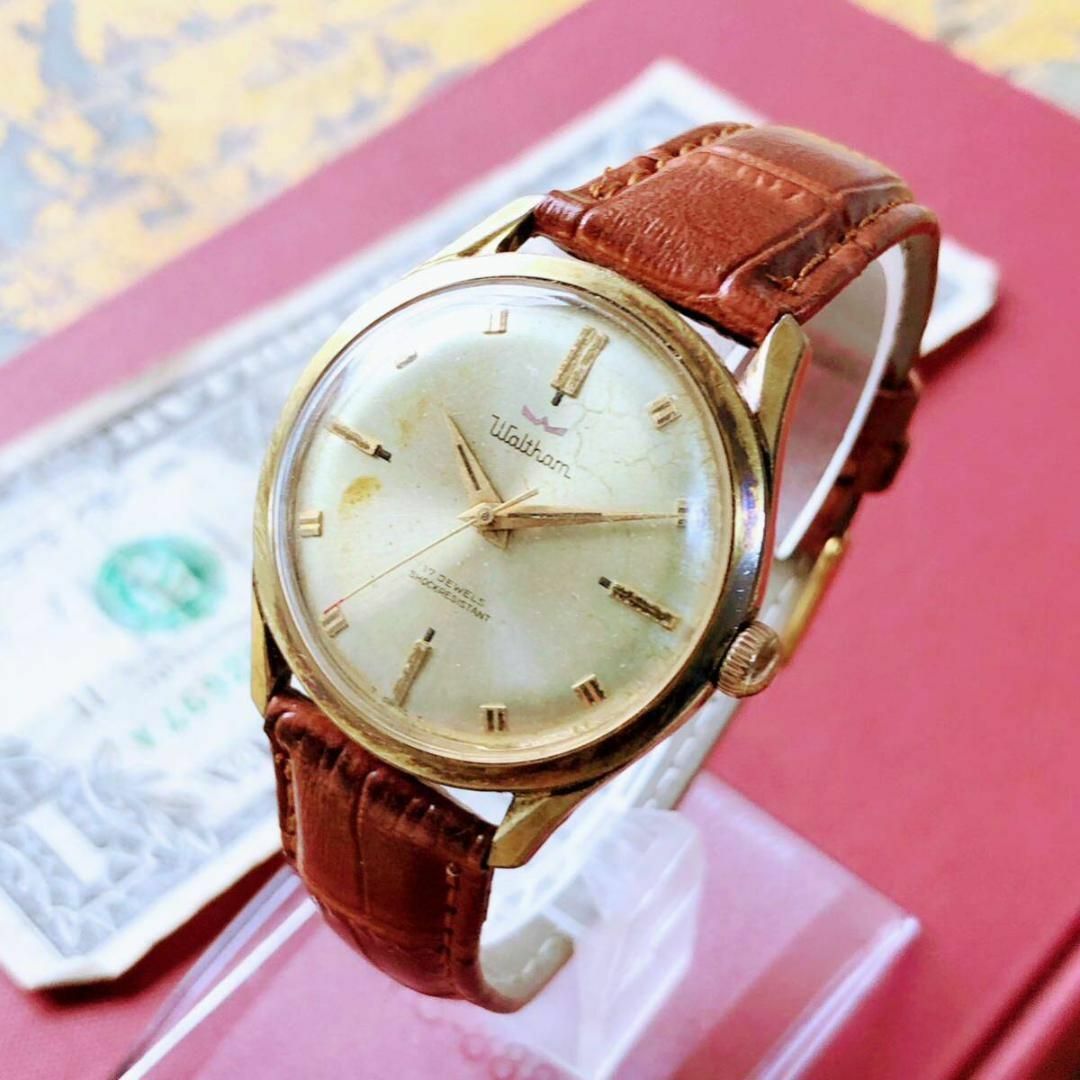 Waltham(ウォルサム)の#3019【渋くてお洒落】メンズ 腕時計 ウォルサム 動作品 手巻 アンティーク メンズの時計(腕時計(アナログ))の商品写真