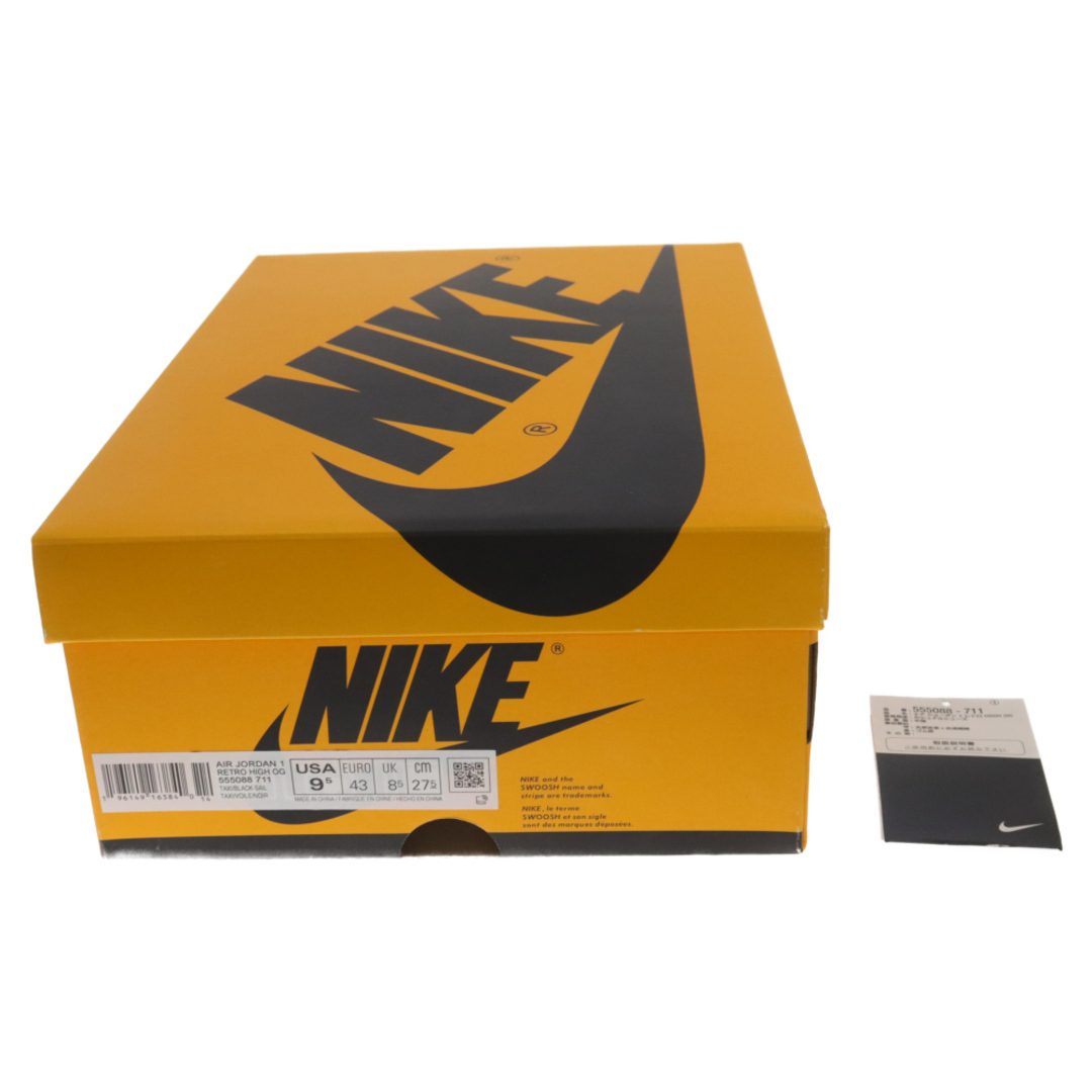 NIKE(ナイキ)のNIKE ナイキ AIR JORDAN 1 HIGH OG Taxi エアジョーダン 1 タクシー ハイカットスニーカー イエロー/ブラック US9.5/27.5cm 555088-711 メンズの靴/シューズ(スニーカー)の商品写真