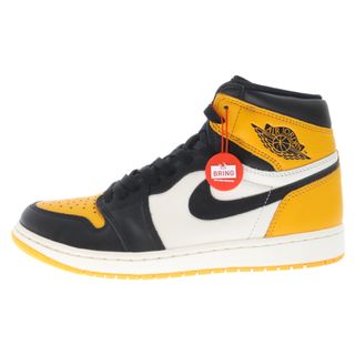 ナイキ(NIKE)のNIKE ナイキ AIR JORDAN 1 HIGH OG Taxi エアジョーダン 1 タクシー ハイカットスニーカー イエロー/ブラック US9.5/27.5cm 555088-711(スニーカー)