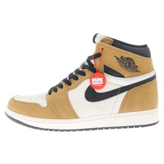 ナイキ(NIKE)のNIKE ナイキ AIR JORDAN 1 RETRO ROOKIE OF THE YEAR エアジョーダン1 ルーキーオブザイヤー ハイカットスニーカー ホワイト/キャメル US10/28cm 555088-700(スニーカー)