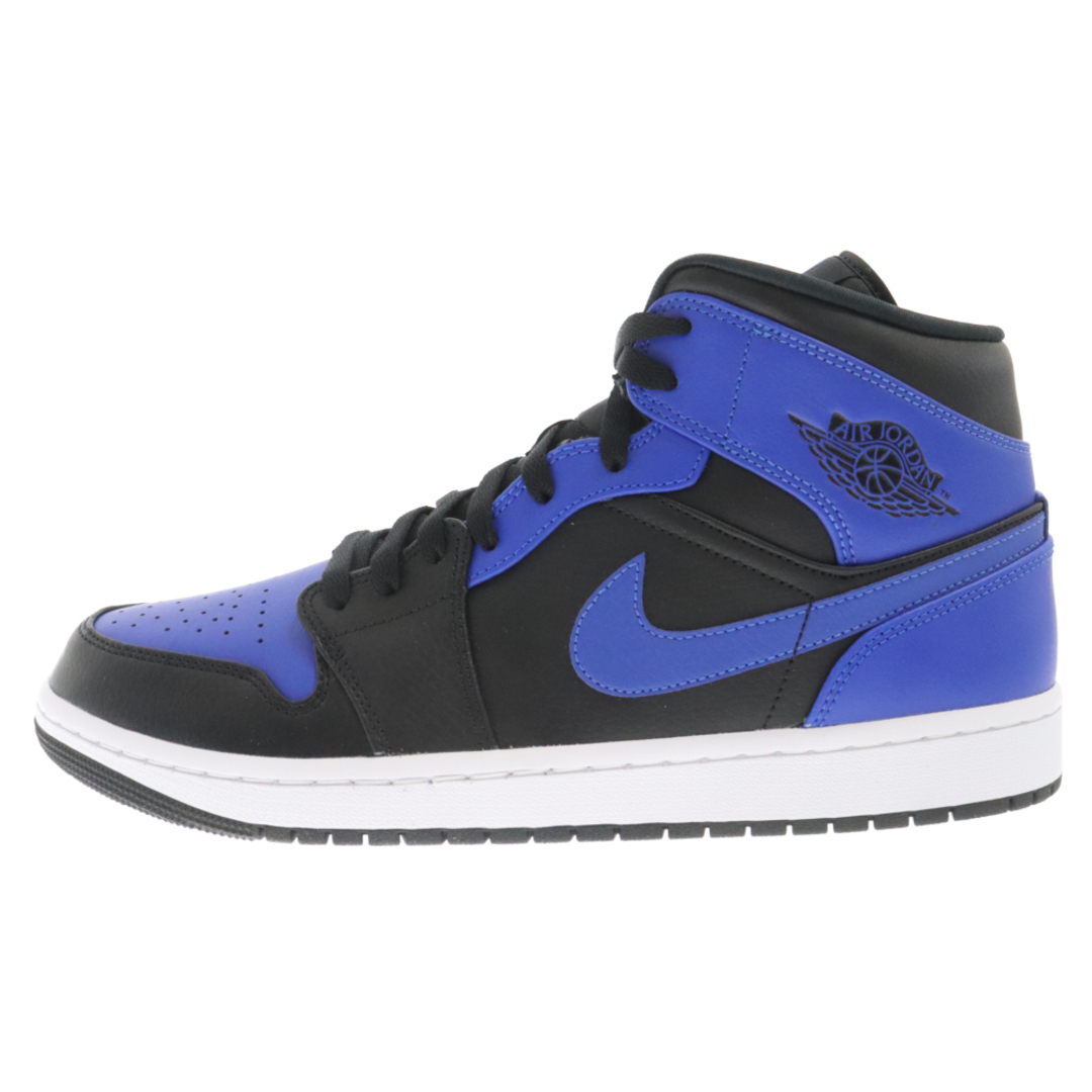 NIKE(ナイキ)のNIKE ナイキ AIR JORDAN 1 MID HYPER ROYAL エアジョーダン1 ミッド ハイパーロイヤル ミドルカットスニーカーシューズ ブルー/ブラック US11 554724-077 メンズの靴/シューズ(スニーカー)の商品写真