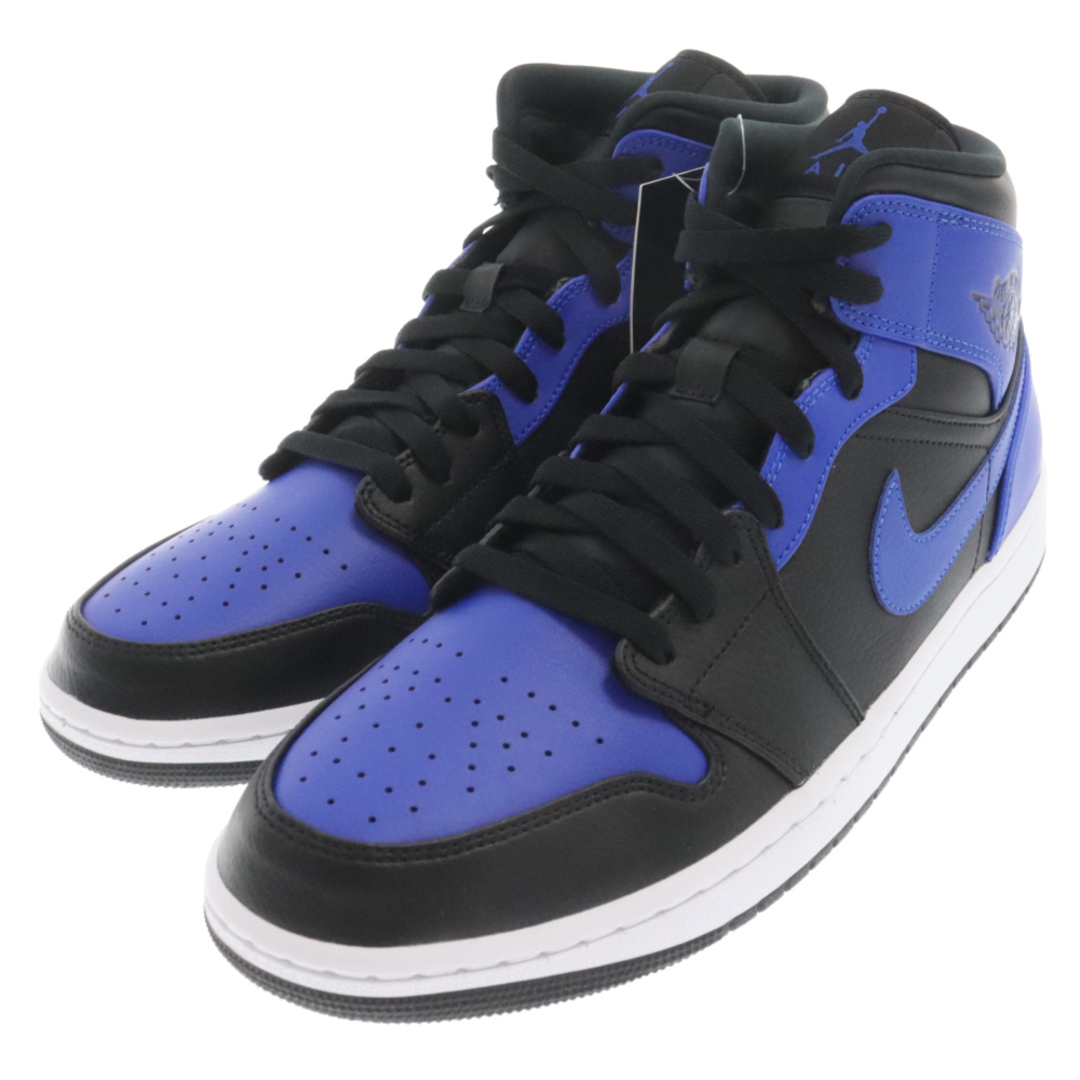 NIKE(ナイキ)のNIKE ナイキ AIR JORDAN 1 MID HYPER ROYAL エアジョーダン1 ミッド ハイパーロイヤル ミドルカットスニーカーシューズ ブルー/ブラック US11 554724-077 メンズの靴/シューズ(スニーカー)の商品写真