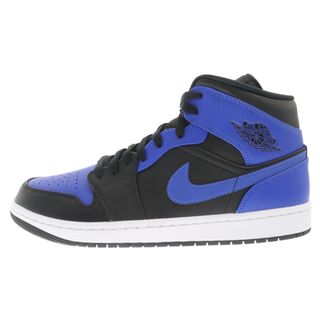 ナイキ(NIKE)のNIKE ナイキ AIR JORDAN 1 MID HYPER ROYAL エアジョーダン1 ミッド ハイパーロイヤル ミドルカットスニーカーシューズ ブルー/ブラック US11 554724-077(スニーカー)