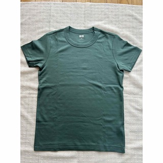 ユニクロ(UNIQLO)のユニクロ　レディース　クールネック　Ｔシャツ　Ｍ(Tシャツ(半袖/袖なし))