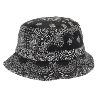 シュプリーム(Supreme)のSUPREME シュプリーム 21ss Bandana Crusher ペイズリー柄 バケットハット 帽子 ブラック(ハット)