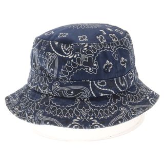 シュプリーム(Supreme)のSUPREME シュプリーム 21ss Bandana Crusher ペイズリー柄 バケットハット 帽子 ブルー(ハット)