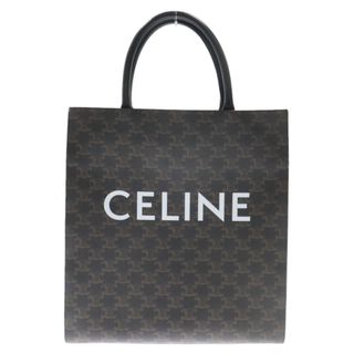 CELINE セリーヌ バーティカルカバ 194432CIM ロゴプリントトリオンフキャンバス2WAYトートバッグ ハンドバッグ ブラック