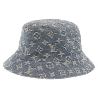 ルイヴィトン(LOUIS VUITTON)のLOUIS VUITTON ルイヴィトン モノグラム エッセンシャル デニム バケットハット M78772 ブルー(ハット)