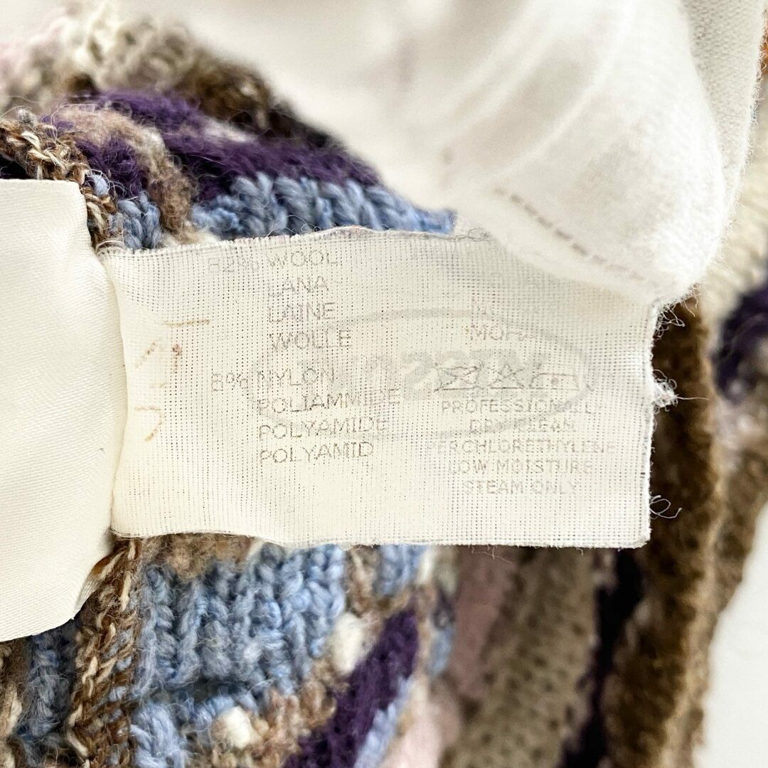 6d23 【大きいサイズ】 伊製 MISSONI ミッソーニ ニットベスト ニットジレ 44 マルチカラー レディース(メンズ着用可サイズ) 6d23 【大きいサイズ】 伊製 MISSONI ミッソーニ ニットベスト ニットジレ 44 マルチカラー レディース(メンズ着用可サイズ)