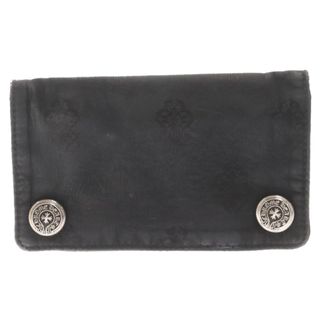 クロムハーツ(Chrome Hearts)のCHROME HEARTS クロムハーツ 1ZIP 1ジップナイロン ホースシューボタンナイロンウォレット 財布 ブラック(折り財布)