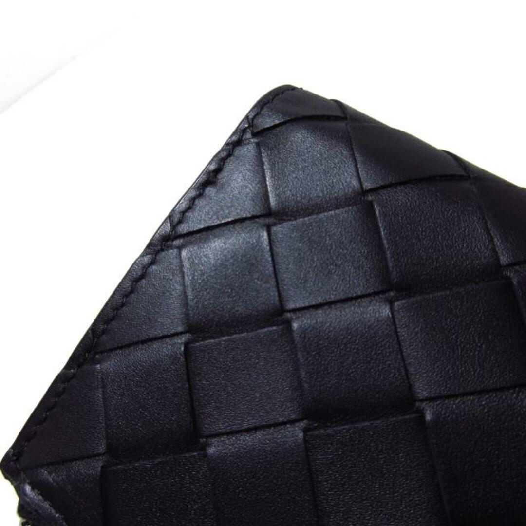 Bottega Veneta(ボッテガヴェネタ)のBOTTEGA VENETA(ボッテガヴェネタ) 2つ折り財布美品  イントレチャート 黒 L字ファスナー レザー レディースのファッション小物(財布)の商品写真