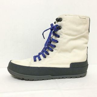 パタゴニア(patagonia)のPatagonia(パタゴニア) ブーツ US6.5 レディース - アイボリー×グレー ナイロン×化学繊維(ブーツ)