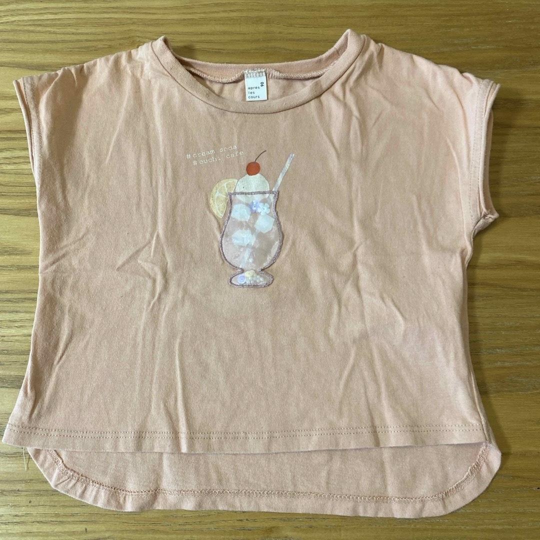 apres les cours(アプレレクール)のアプレレクールTシャツ　90サイズ キッズ/ベビー/マタニティのキッズ服女の子用(90cm~)(Tシャツ/カットソー)の商品写真