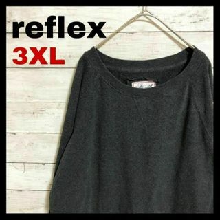 ａ18　reflex スウェット ラグランスリーブ　3XL　長袖(スウェット)