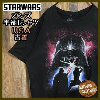 スターウォーズ 映画 ダースベイダー Tシャツ キャラクター USA古着 半袖(Tシャツ/カットソー(半袖/袖なし))