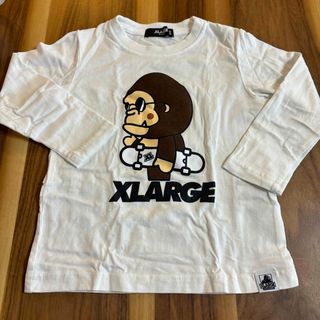 エクストララージキッズ(XLARGE KIDS)のXLARGE KIDS 長袖　カットソー　Tシャツ 100 ホワイト(Tシャツ/カットソー)