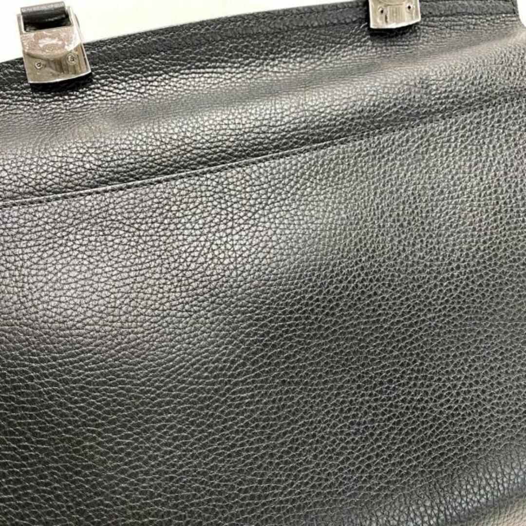 LONGCHAMP(ロンシャン)のLONGCHAMP(ロンシャン) ハンドバッグ レディース美品  マドレーヌ 黒 レザー レディースのバッグ(ハンドバッグ)の商品写真