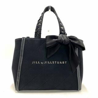 ジルバイジルスチュアート(JILL by JILLSTUART)のJILL by JILLSTUART(ジルバイジルスチュアート) ハンドバッグ レディース - 黒 キャンバス×合皮(ハンドバッグ)