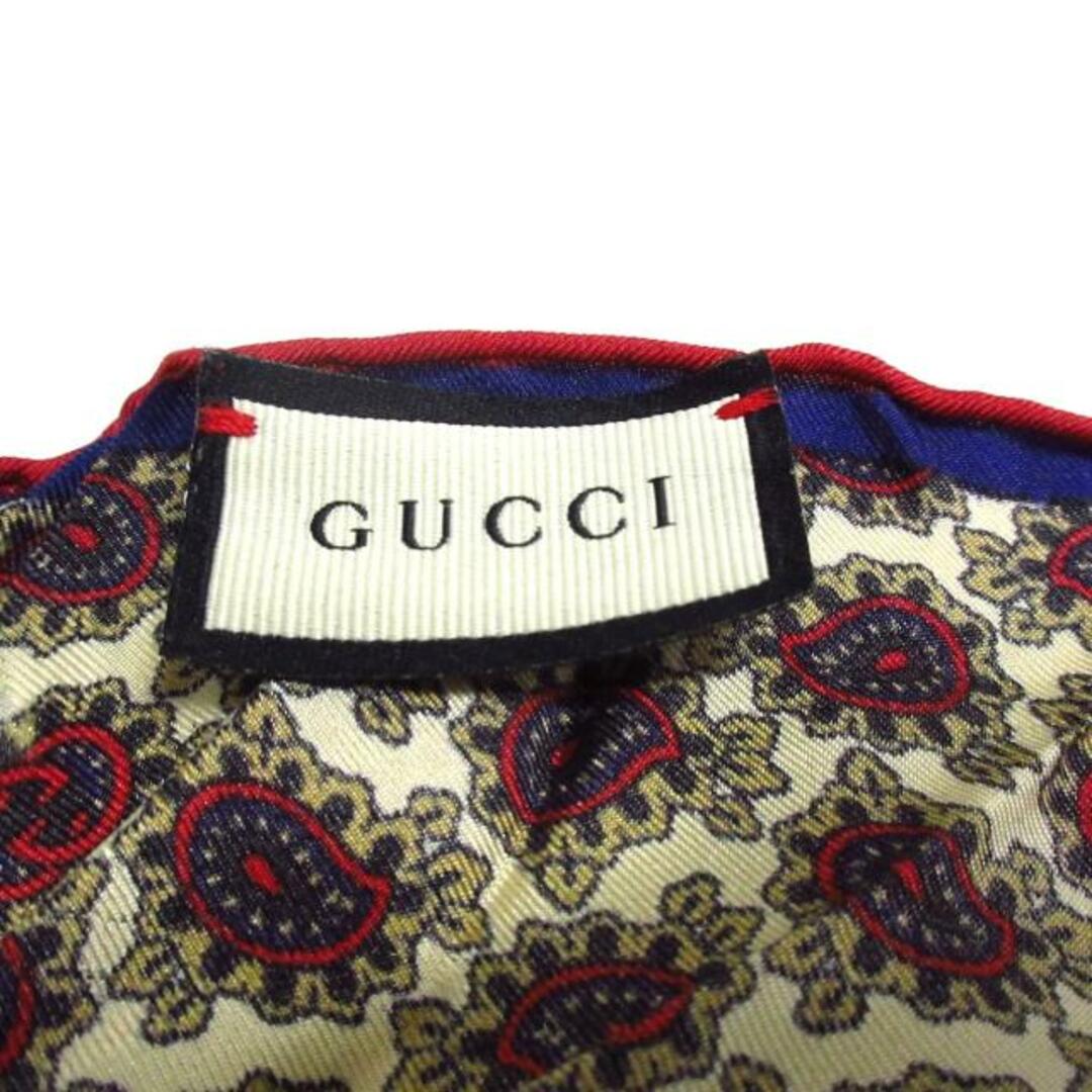 Gucci(グッチ)のGUCCI(グッチ) スカーフ - アイボリー×ネイビー×マルチ レディースのファッション小物(バンダナ/スカーフ)の商品写真