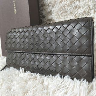 ボッテガヴェネタ(Bottega Veneta)の箱付き 美品 Bottega Veneta イントレチャート 長財布 折り財布(長財布)