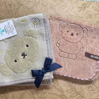 ミッフィー(miffy)の２枚　ボリス　タオルハンカチ　刺繍　ミッフィー(ハンカチ)