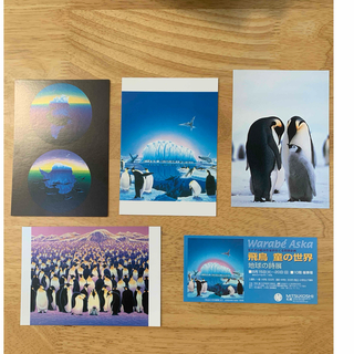 ペンギン　ポストカード　4枚　オマケ付き(使用済み切手/官製はがき)