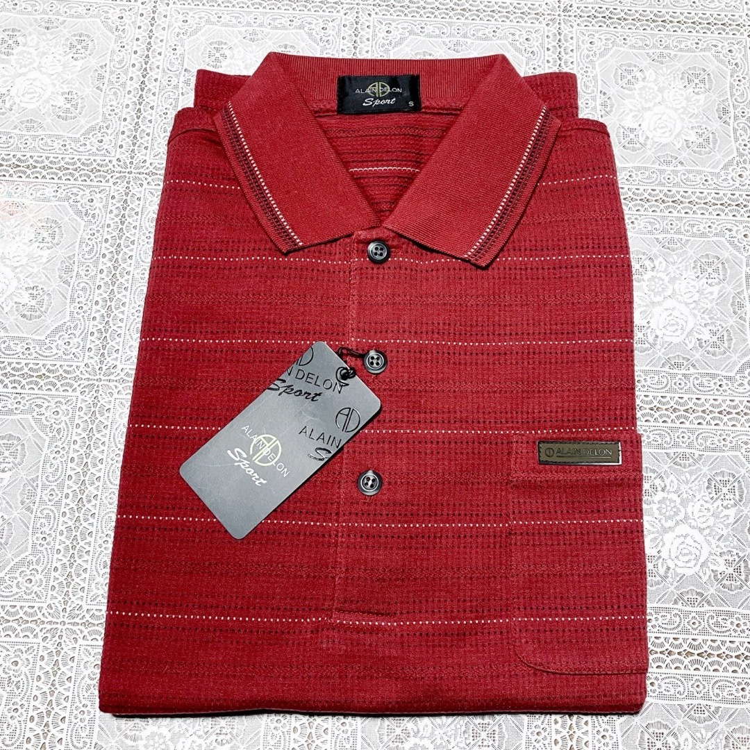 Alain Delon(アランドロン)のアランドロン(ALAIN DELON)　長袖シャツ　赤 メンズのトップス(シャツ)の商品写真