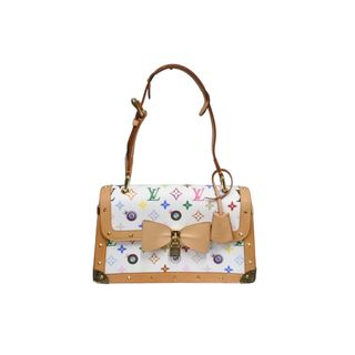 ルイヴィトン(LOUIS VUITTON)のLOUIS VUITTON ルイヴィトン ハンドバッグ アイラブモノグラムGM ポシェットアイミスユー 村上隆 M92051 美品 中古 62548(ハンドバッグ)