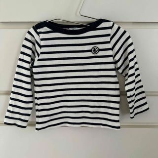 プチバトー(PETIT BATEAU)のプチバトー　ロンt  ボーダー　カットソー　104(Tシャツ/カットソー)